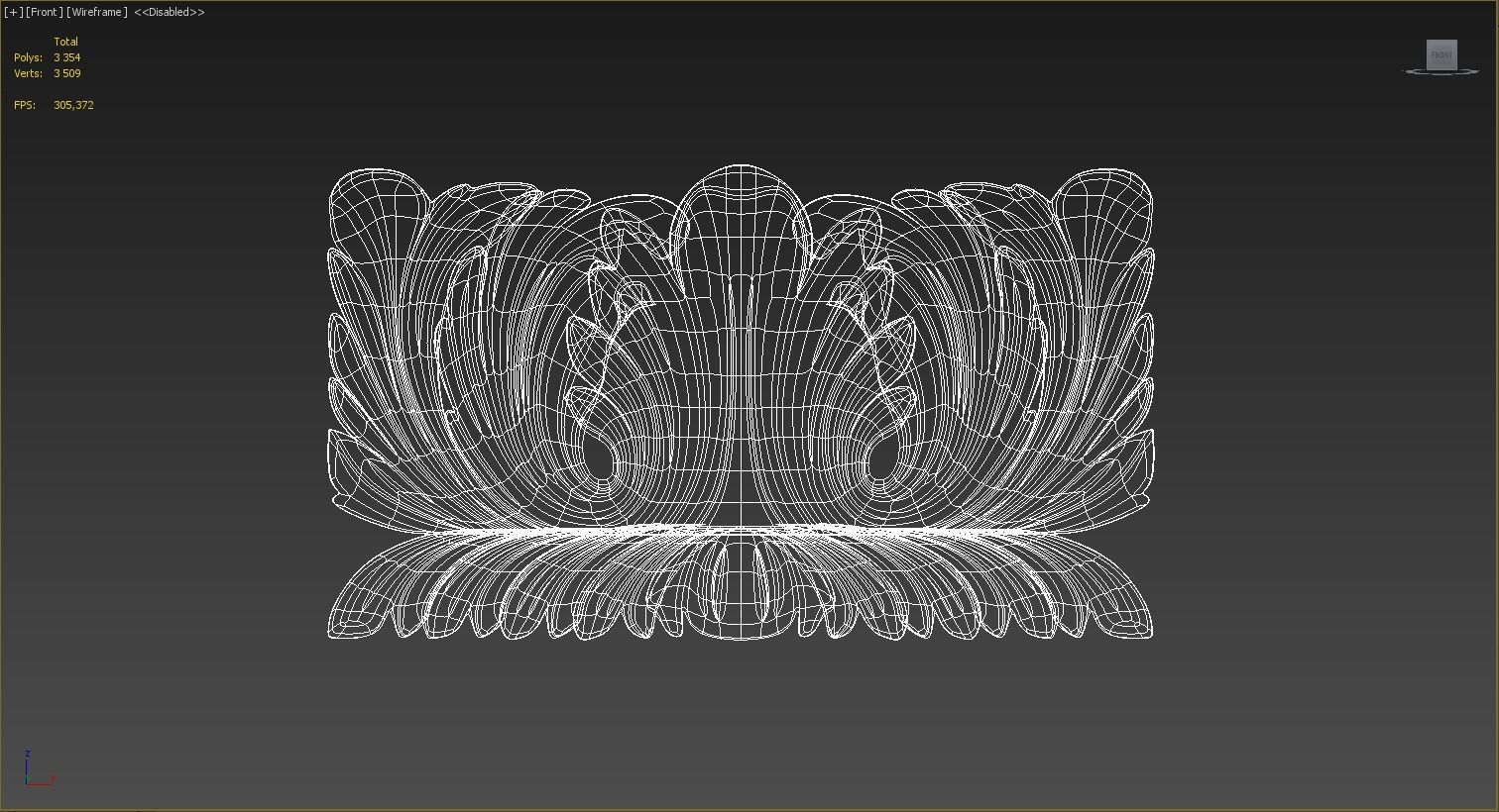 Carved Corbel 3D model 3D model_4