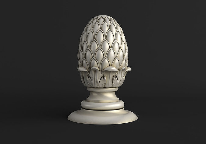 3D Pinecone Corbel 3D model