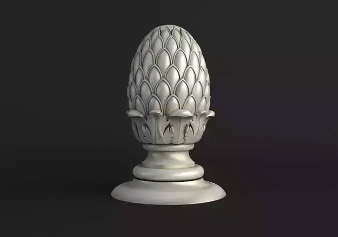 3D Pinecone Corbel 3D model
