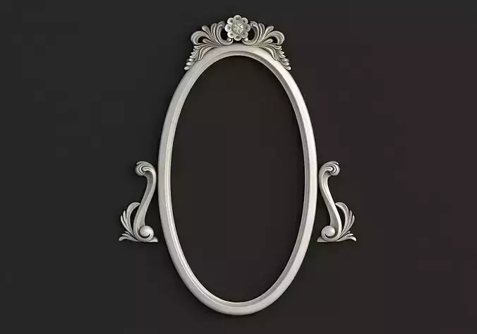 Oval Mirror Frame 3D model