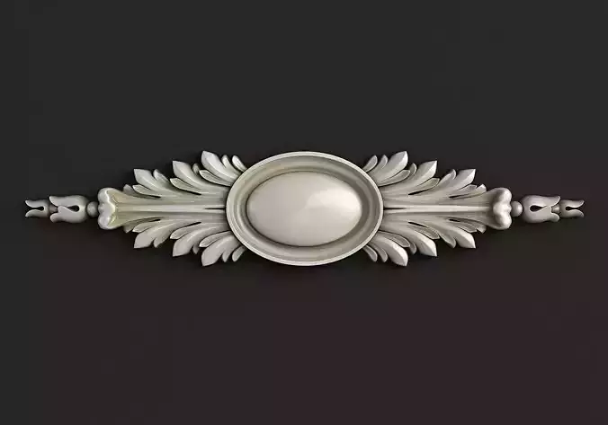3D Carved decor model 3D model