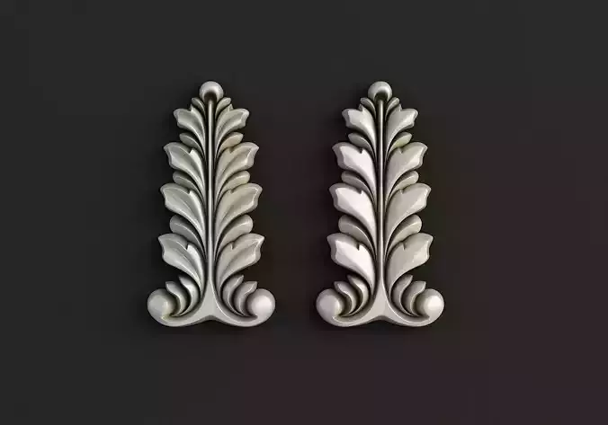 3D Carved decor vertical