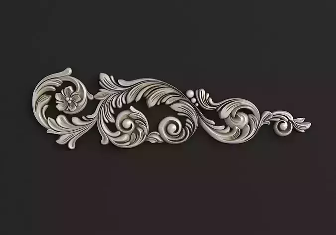 Carved decor 3D 3D model