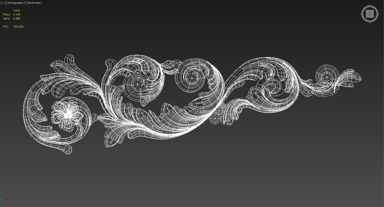 Carved decor 3D 3D model_5