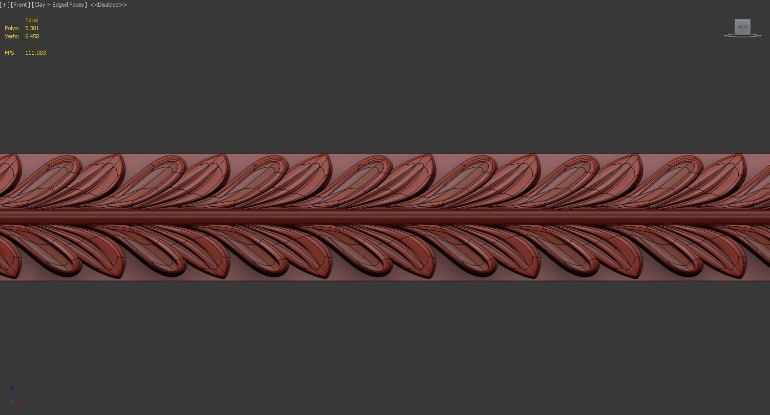 3D Carved molding model 3D model_4