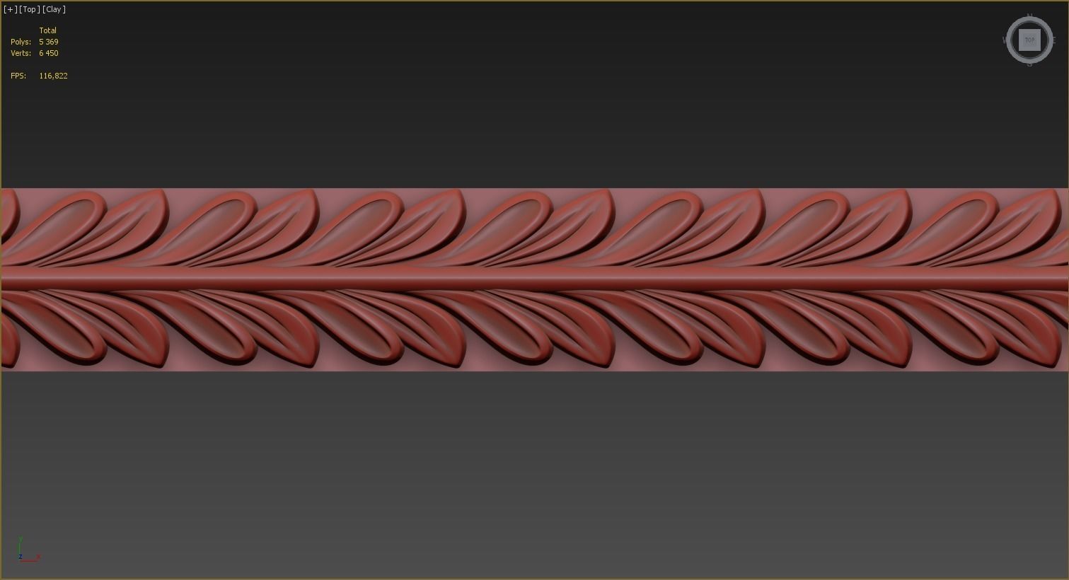 3D Carved molding model 3D model_2