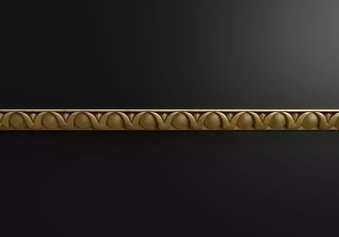 Carved molding with corners 3D model