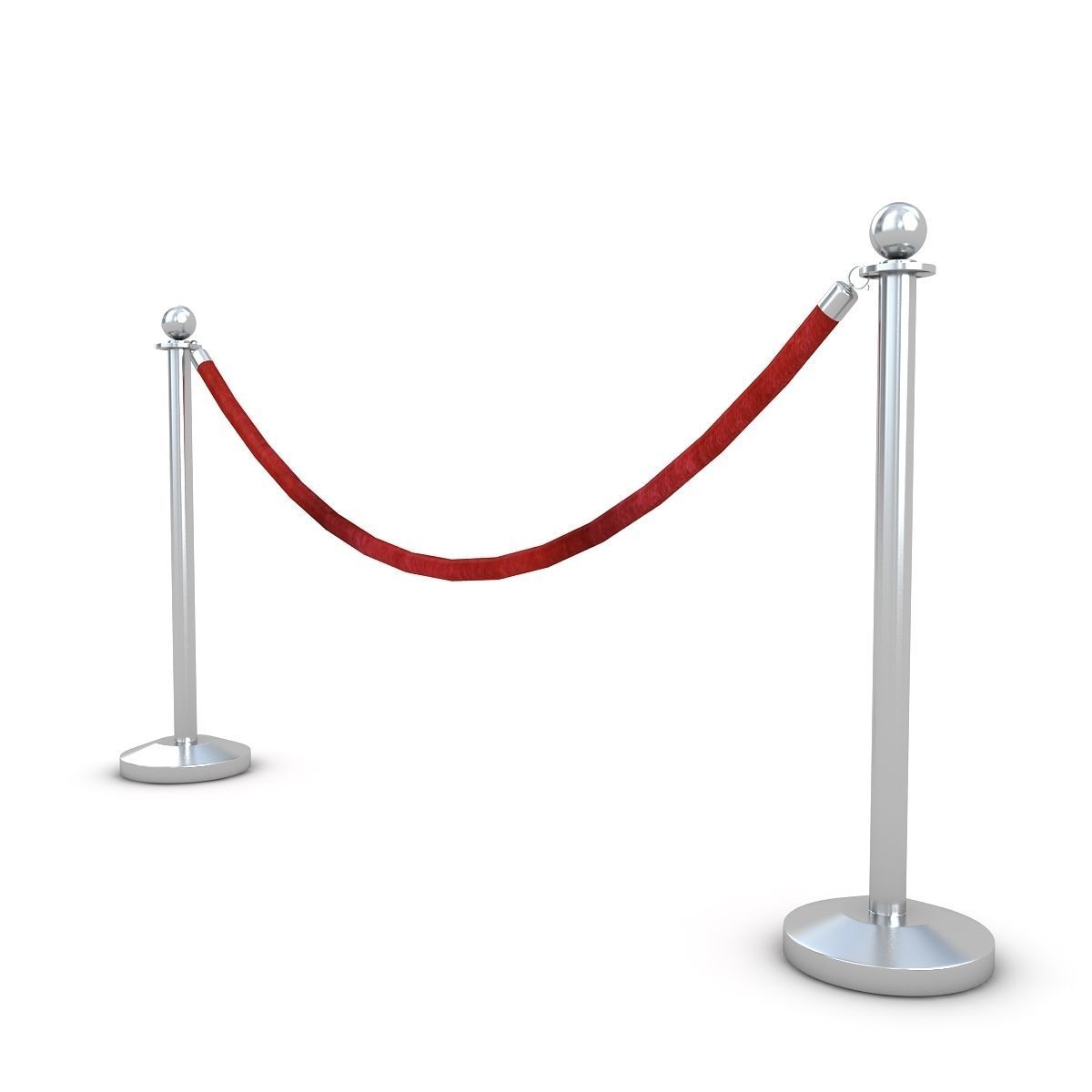 Red Velvet Rope 3D model_1