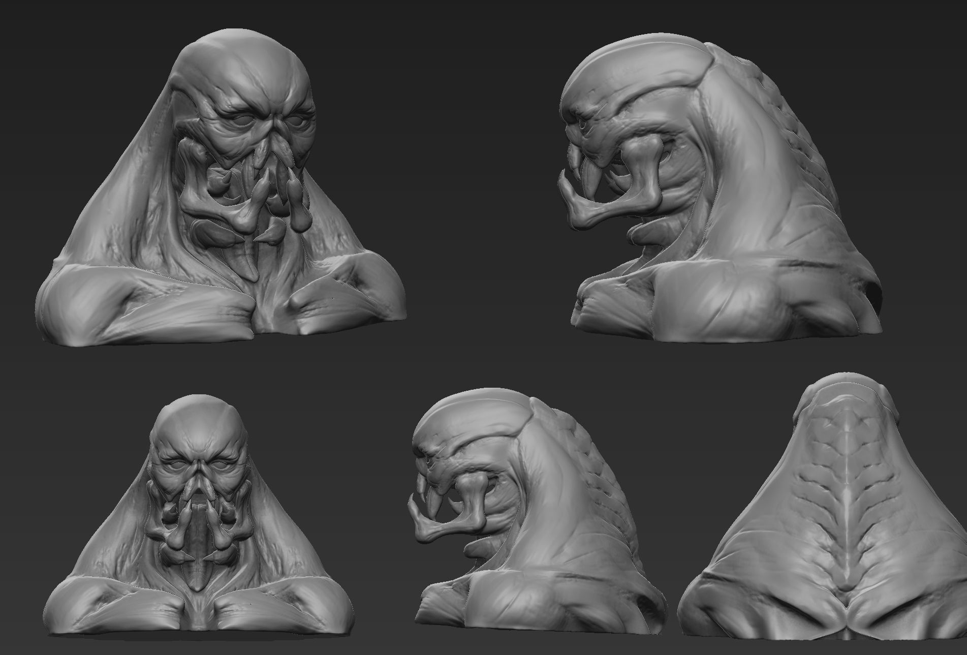 Demon Head 04 3D model_5