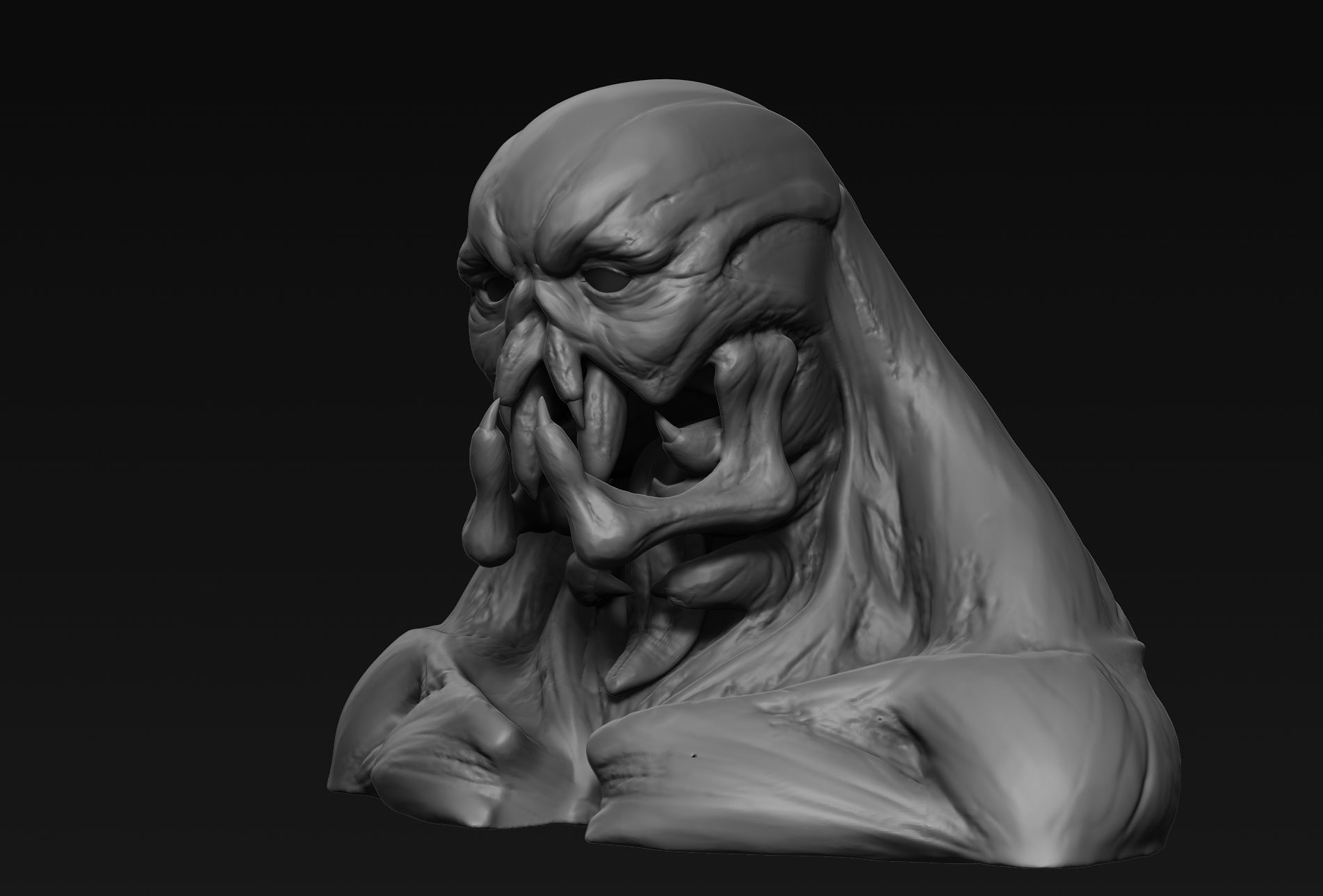 Demon Head 04 3D model_3