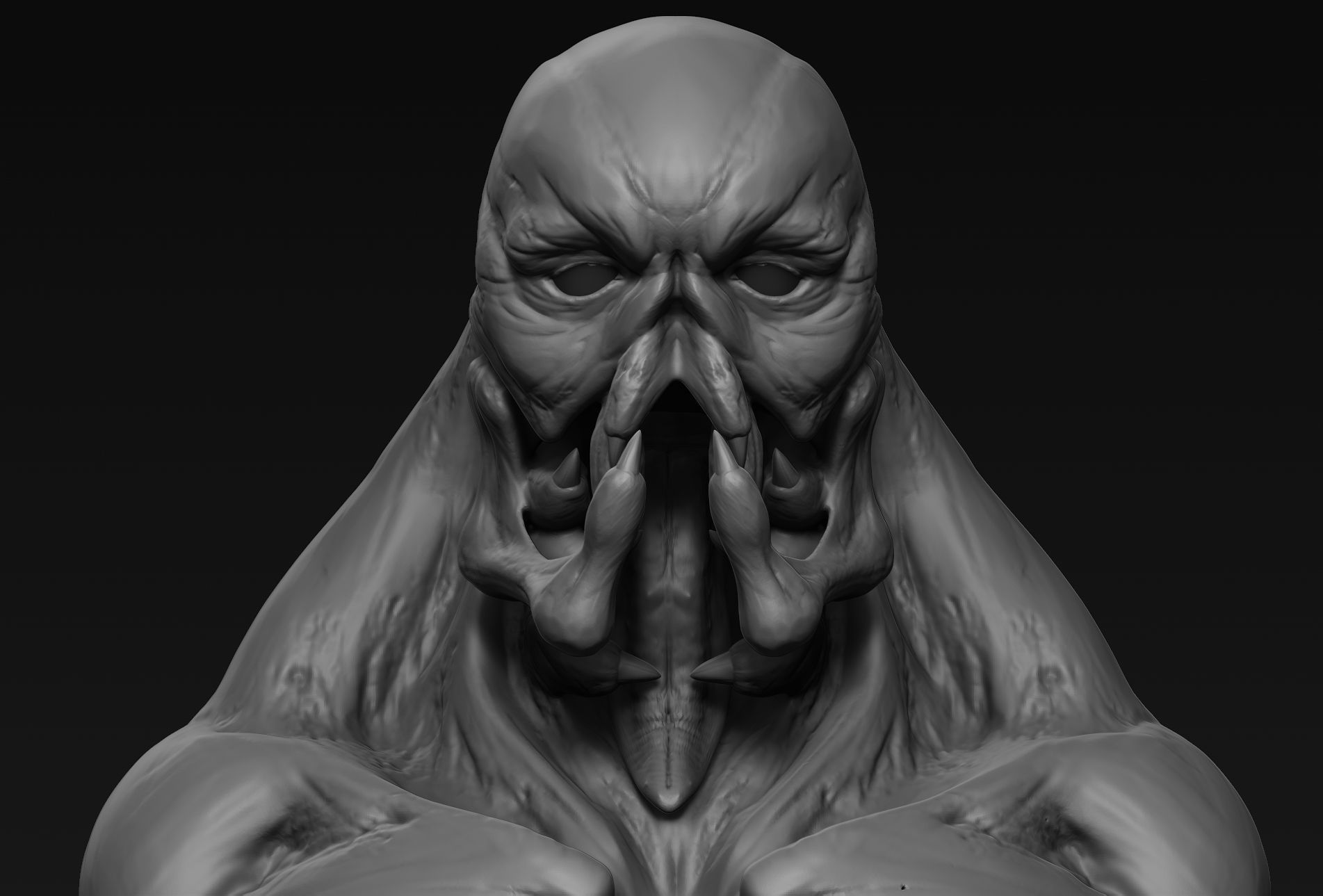 Demon Head 04 3D model_2