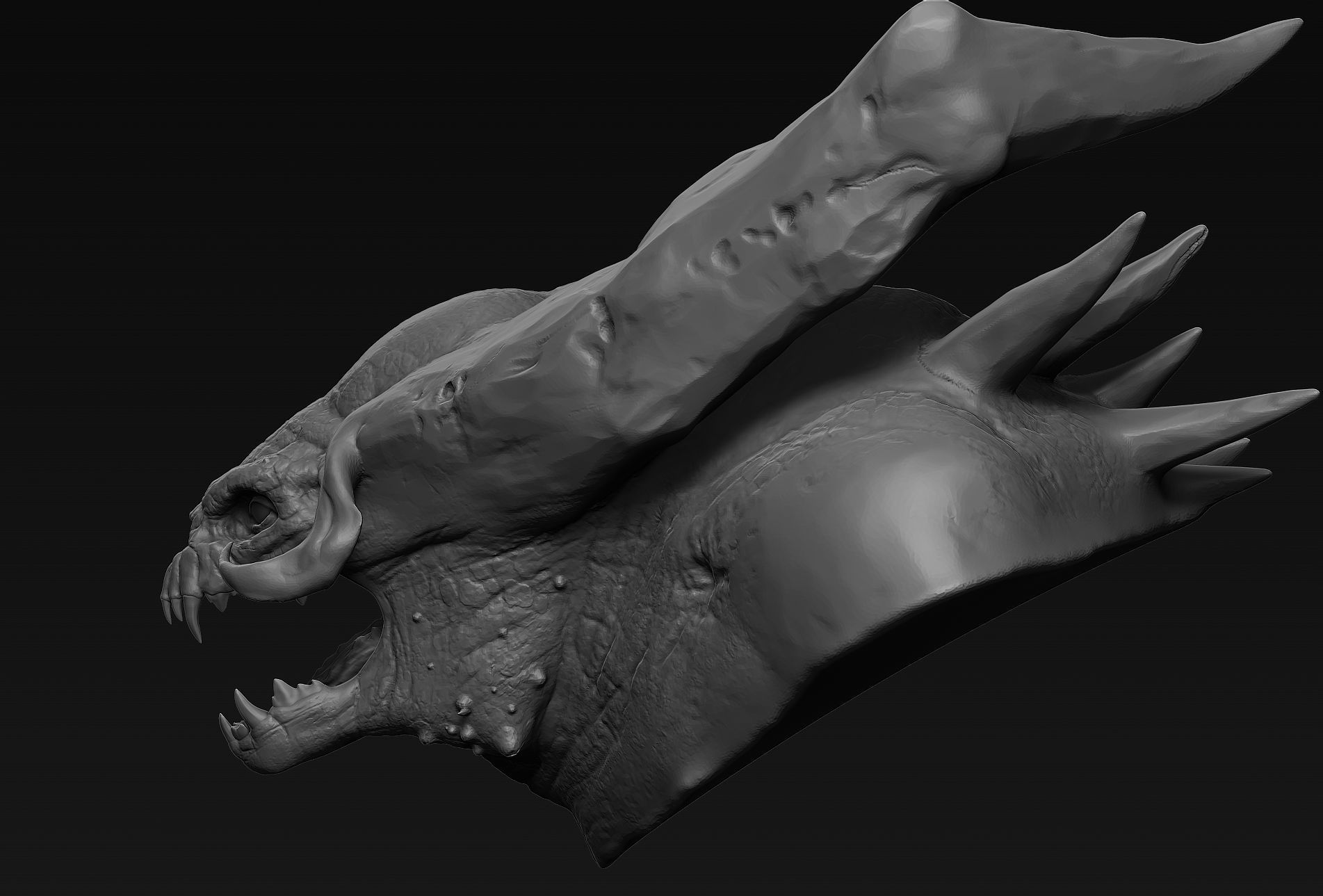 Demon Head 05 3D model_4