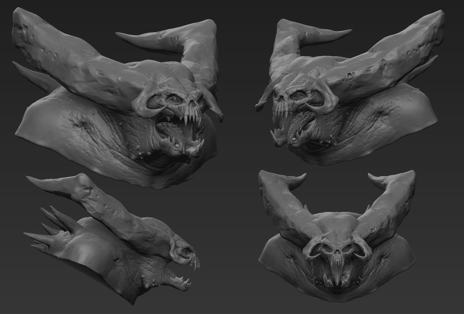 Demon Head 05 3D model_6