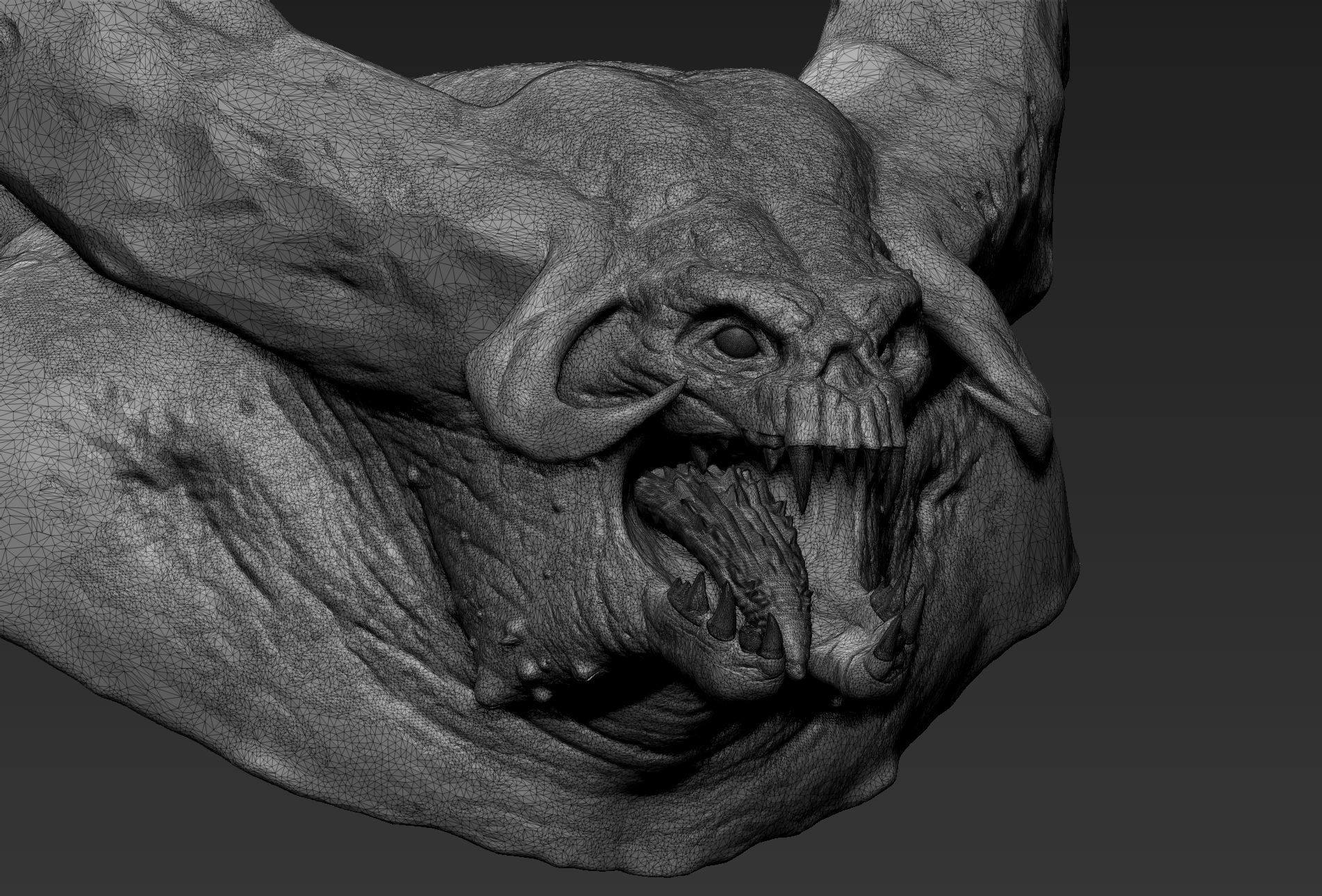 Demon Head 05 3D model_7