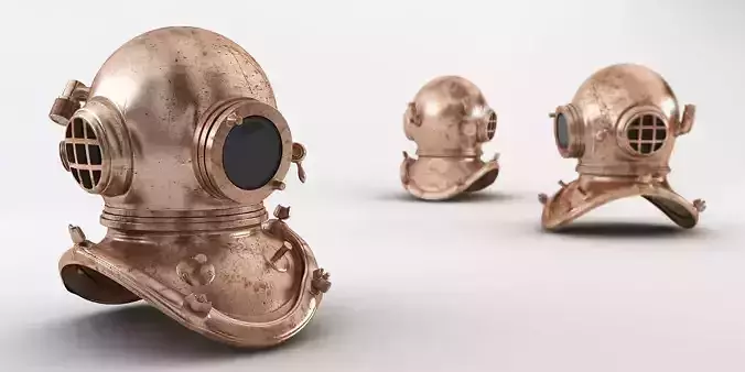 Diving Helmet 3D model