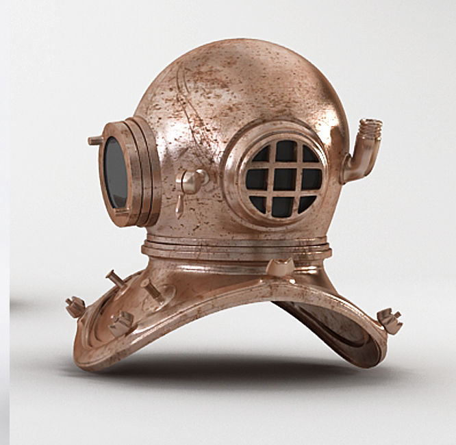 Diving Helmet 3D model 3D model_2