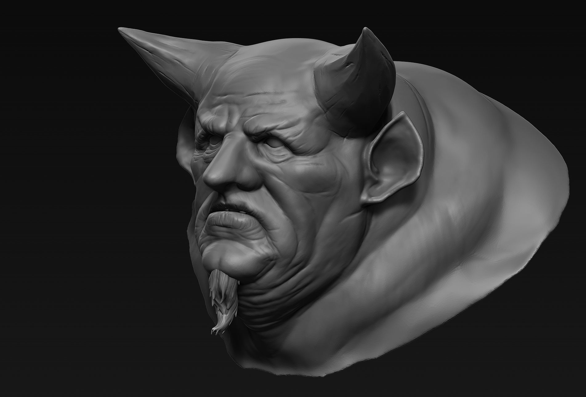 Demon Head 08 3D model_3
