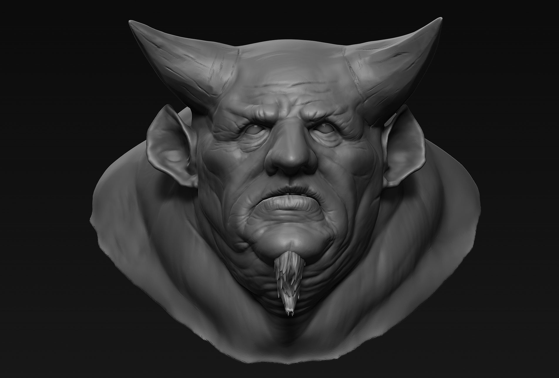 Demon Head 08 3D model_2