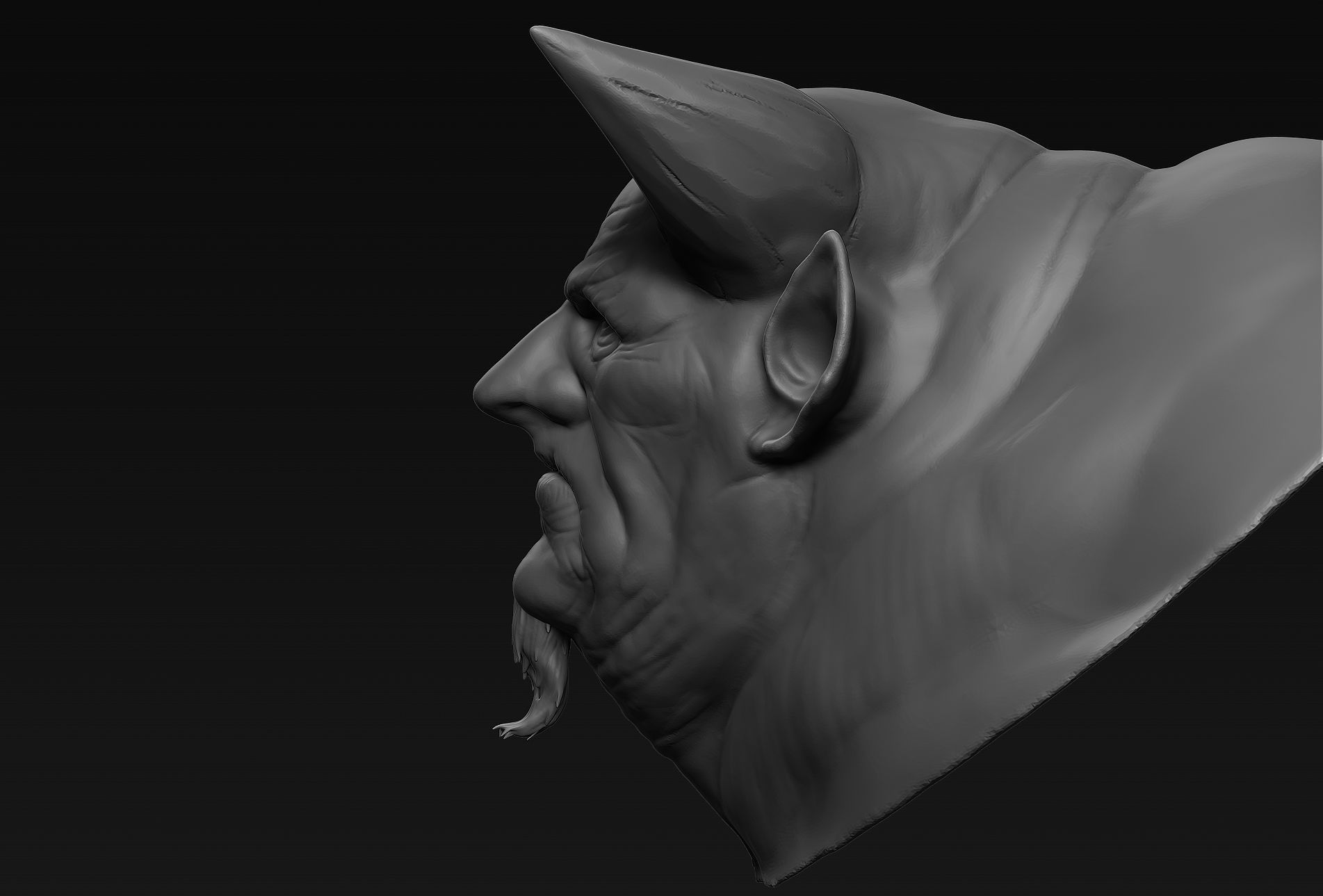 Demon Head 08 3D model_4