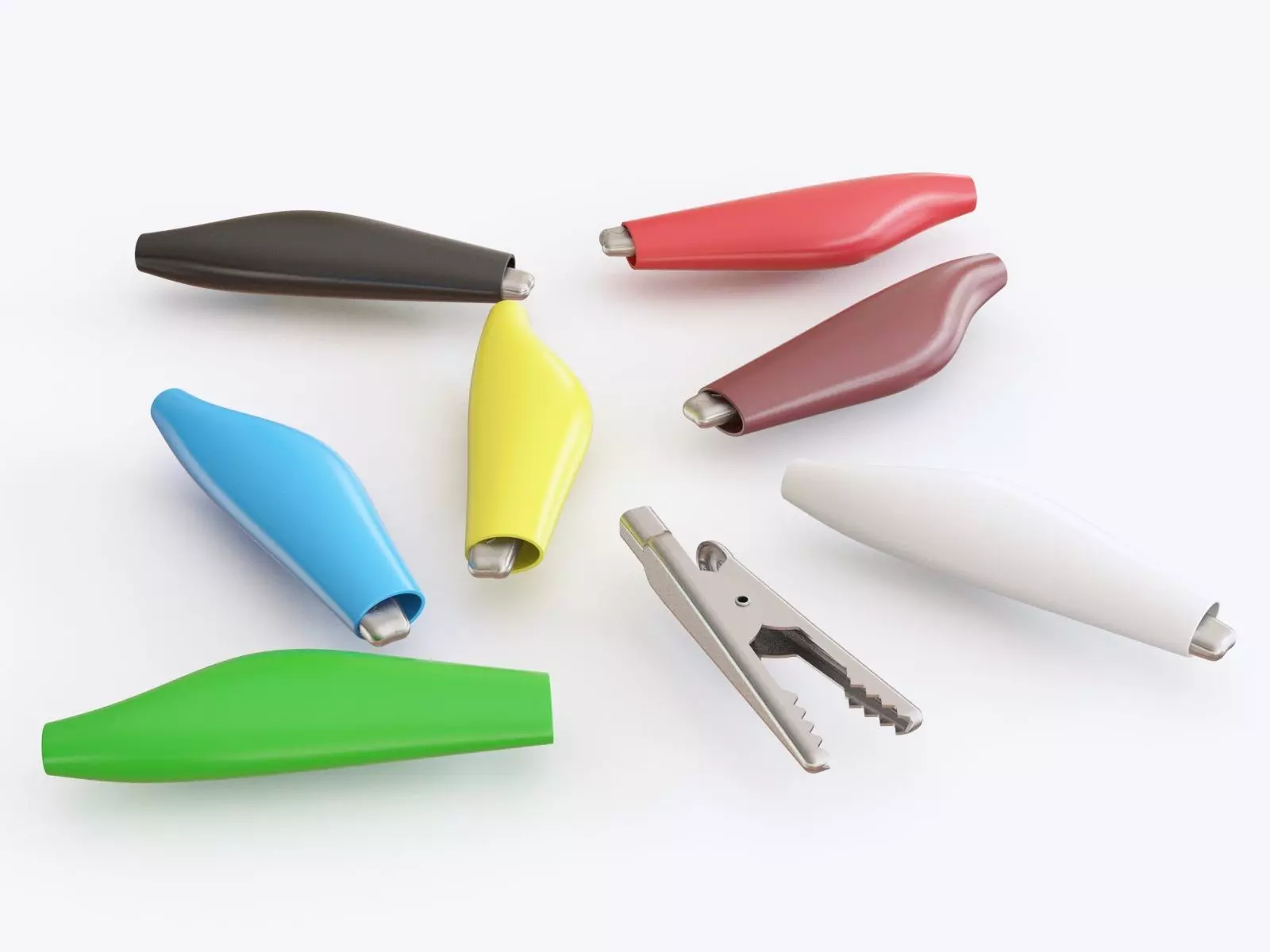 Crocodile clip 3D model_0