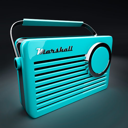 Radio marshall hd wallpaper Low-poly 3D model