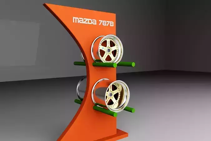 Mazda 787B Rims 3D model