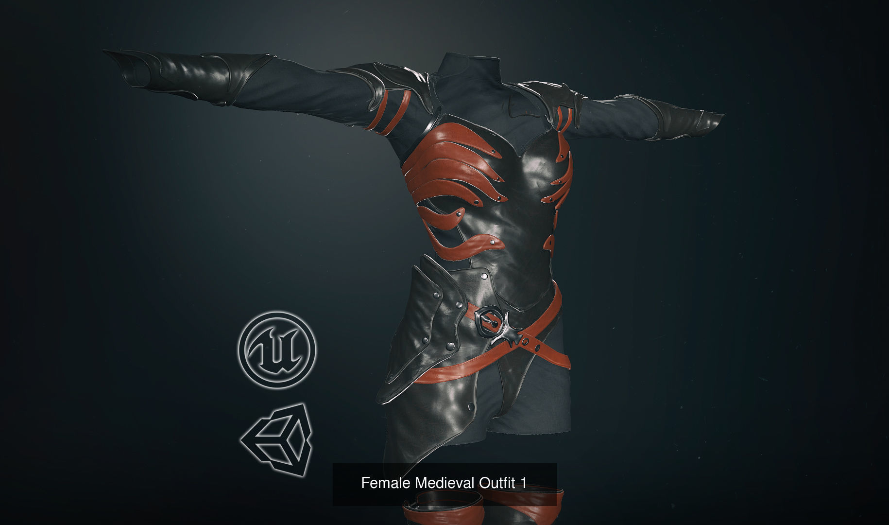 10 Female Outfit -Game Ready 3D Model Collection_21