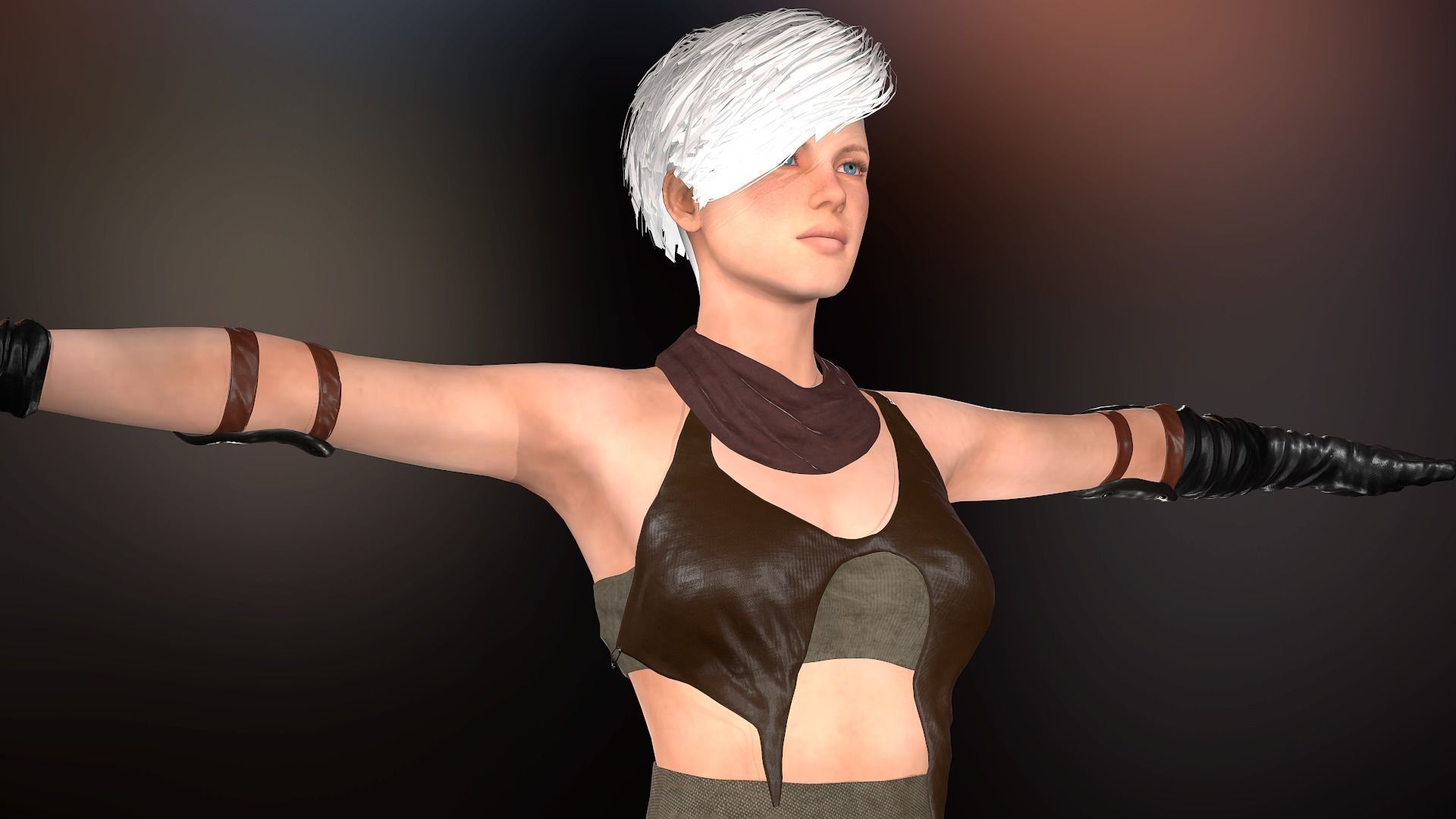 10 Female Outfit -Game Ready 3D Model Collection_28