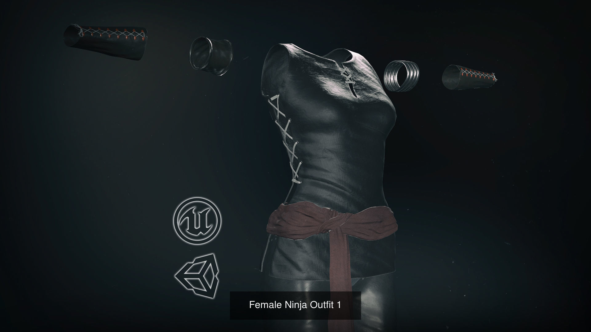 10 Female Outfit -Game Ready 3D Model Collection_19