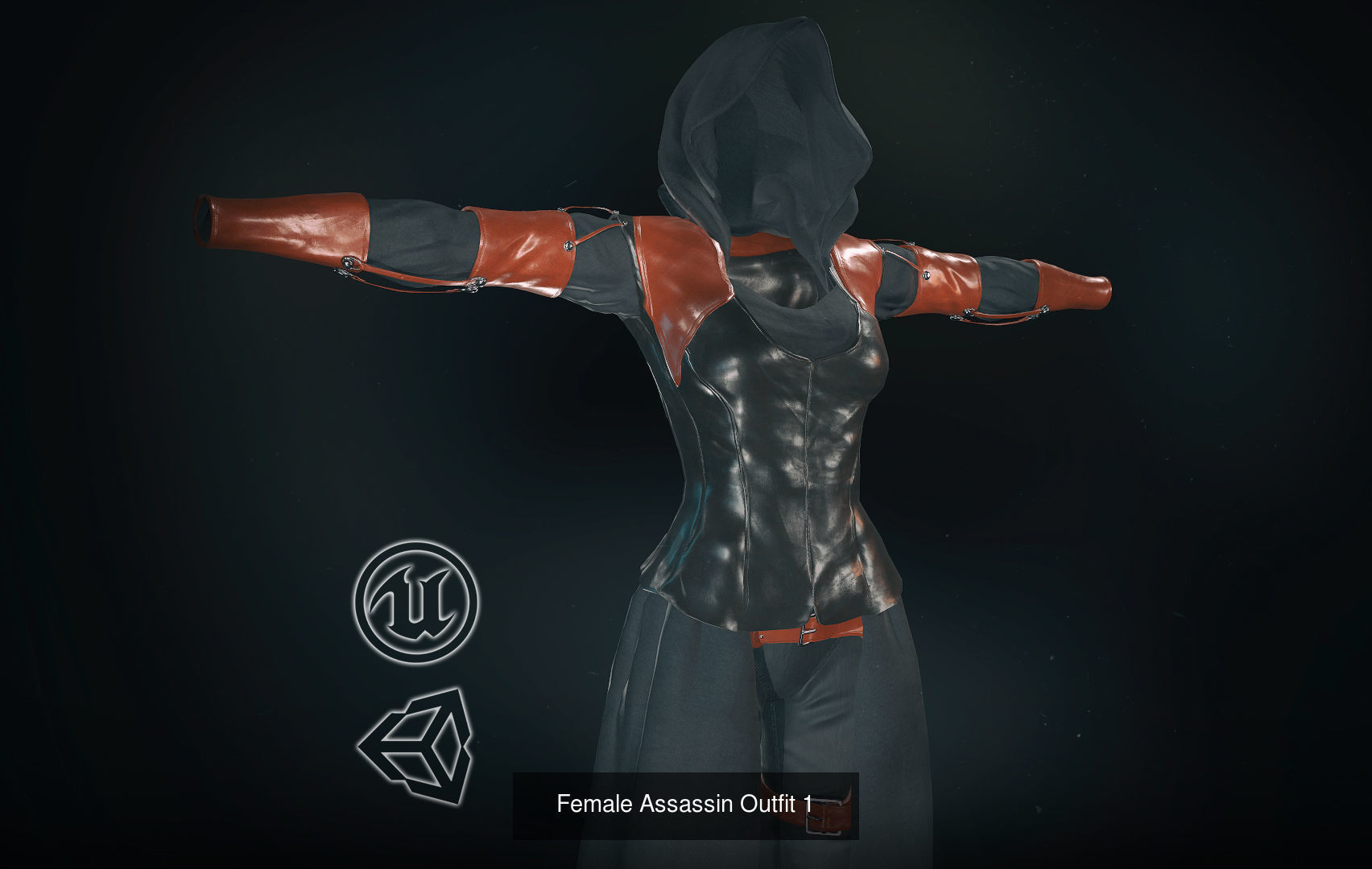 10 Female Outfit -Game Ready 3D Model Collection_15
