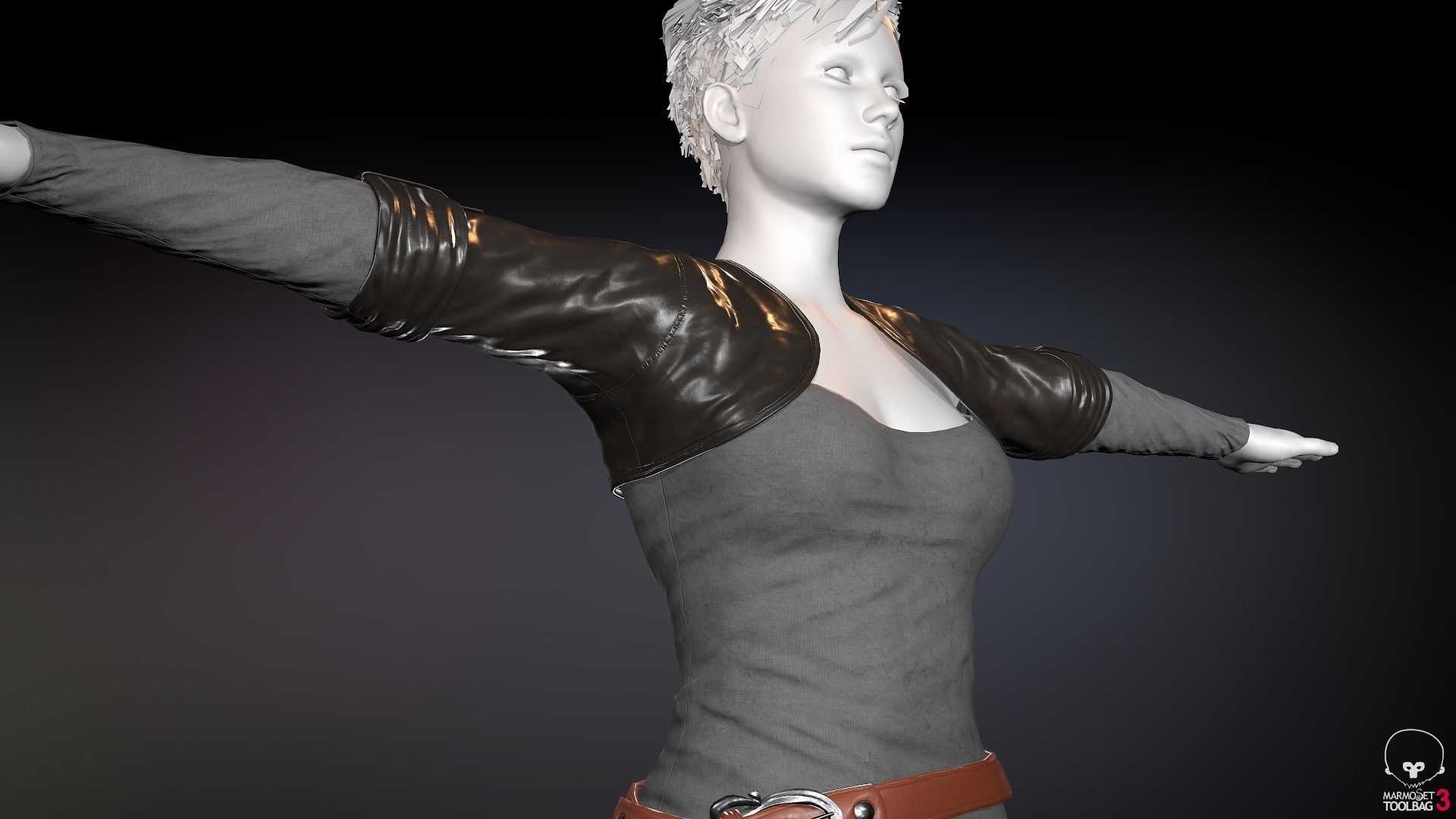 10 Female Outfit -Game Ready 3D Model Collection_40