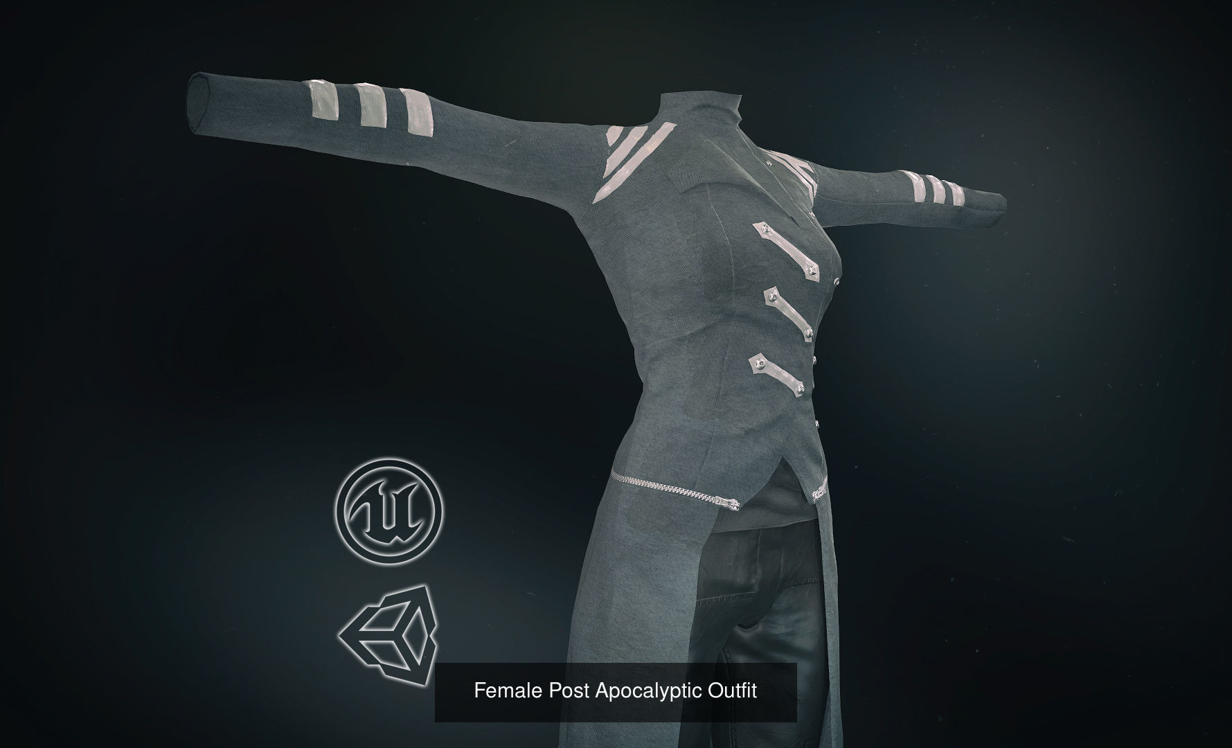 10 Female Outfit -Game Ready 3D Model Collection_14