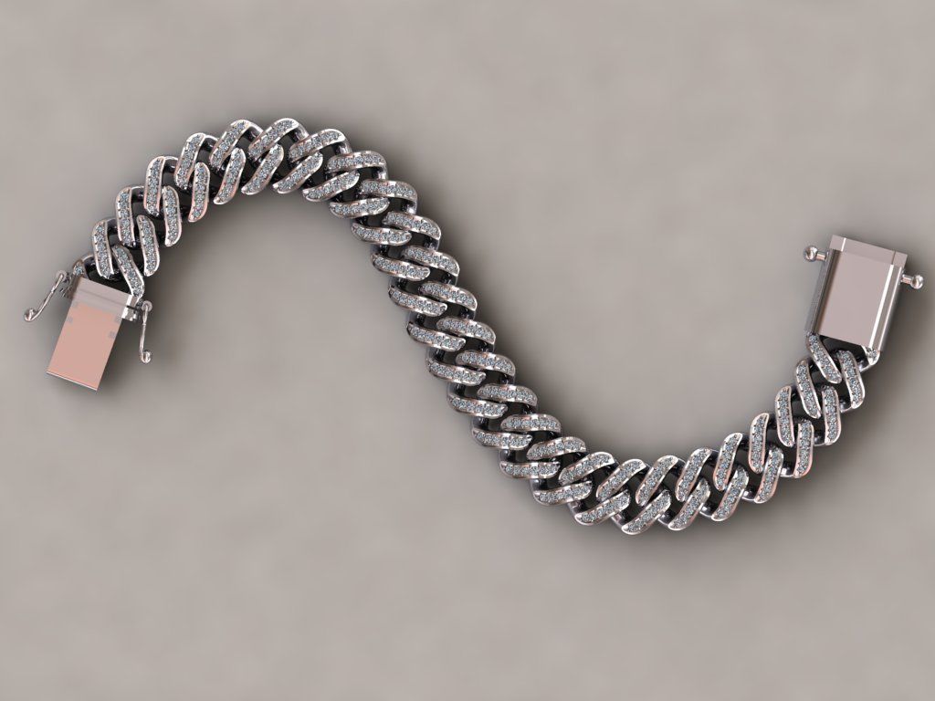Chain Bracelets 16 Hollow Version 3D print model_2