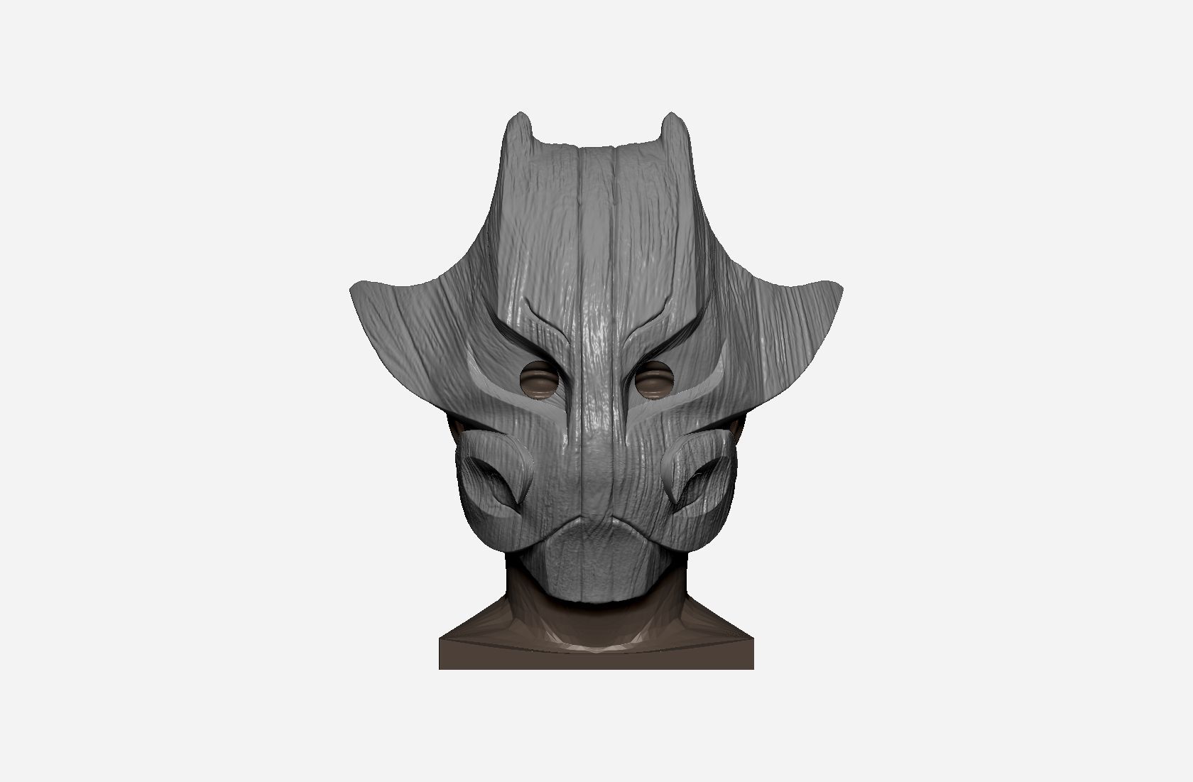 Juggernaut Boar tree mask Free 3D print model_1