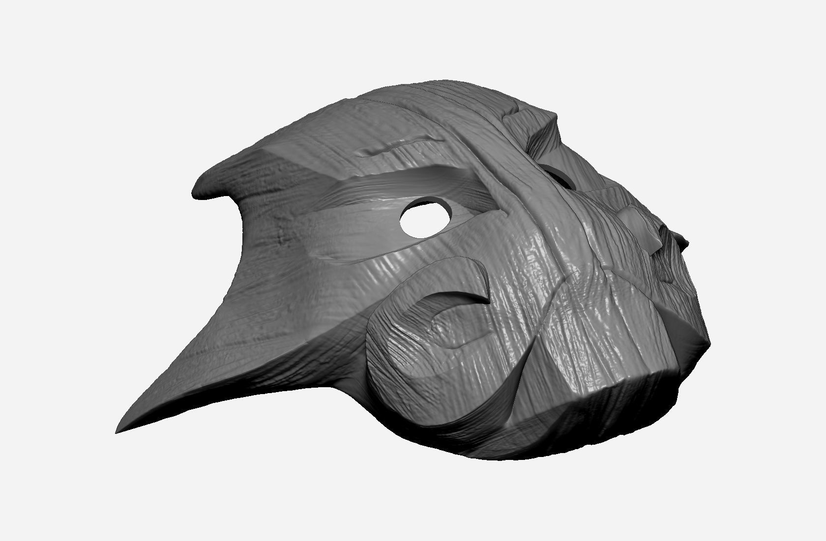 Juggernaut Boar tree mask Free 3D print model_10