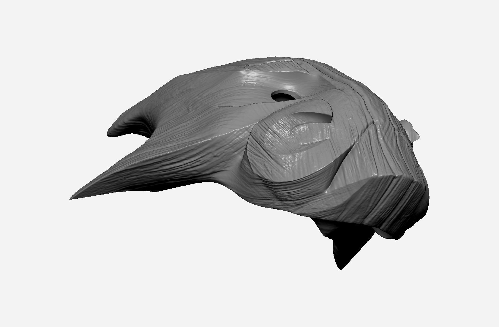Juggernaut Boar tree mask Free 3D print model_12