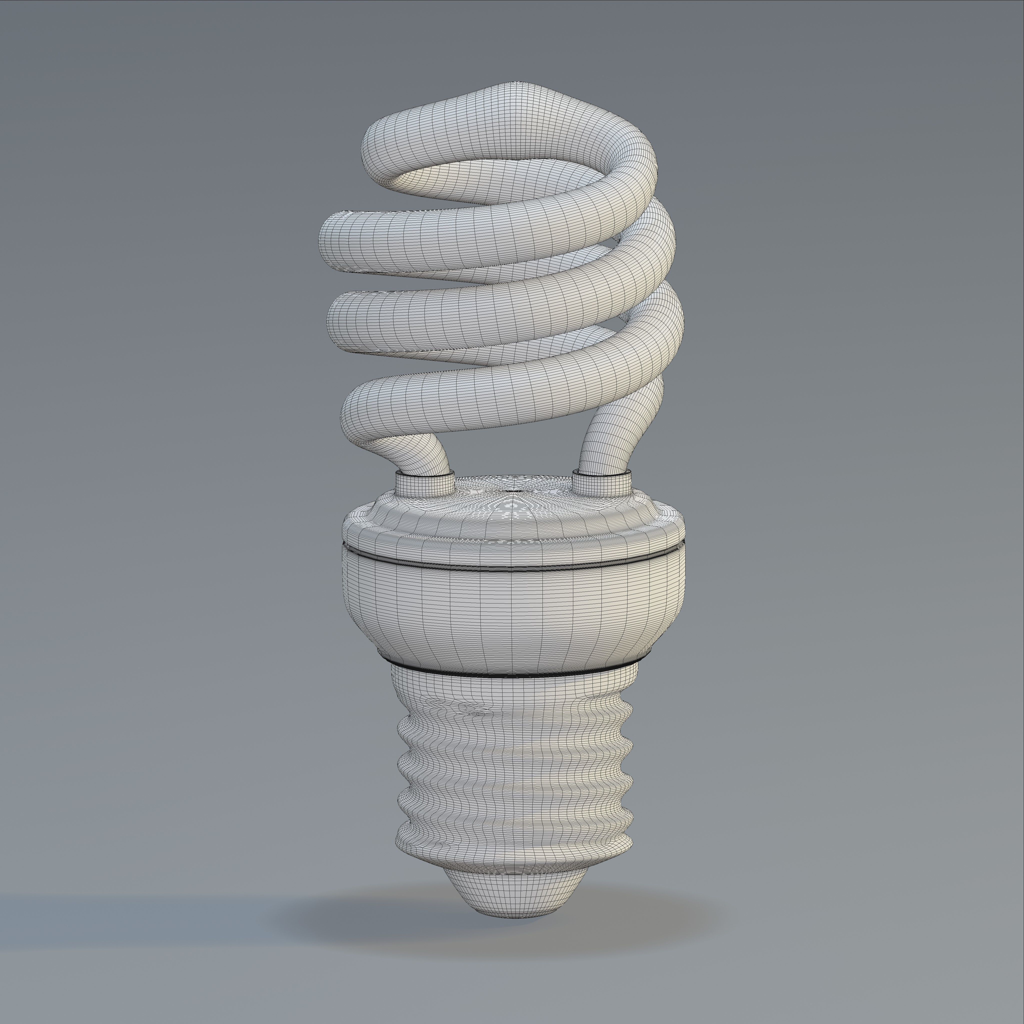 Spiral fluorescent bulb 3D model_3