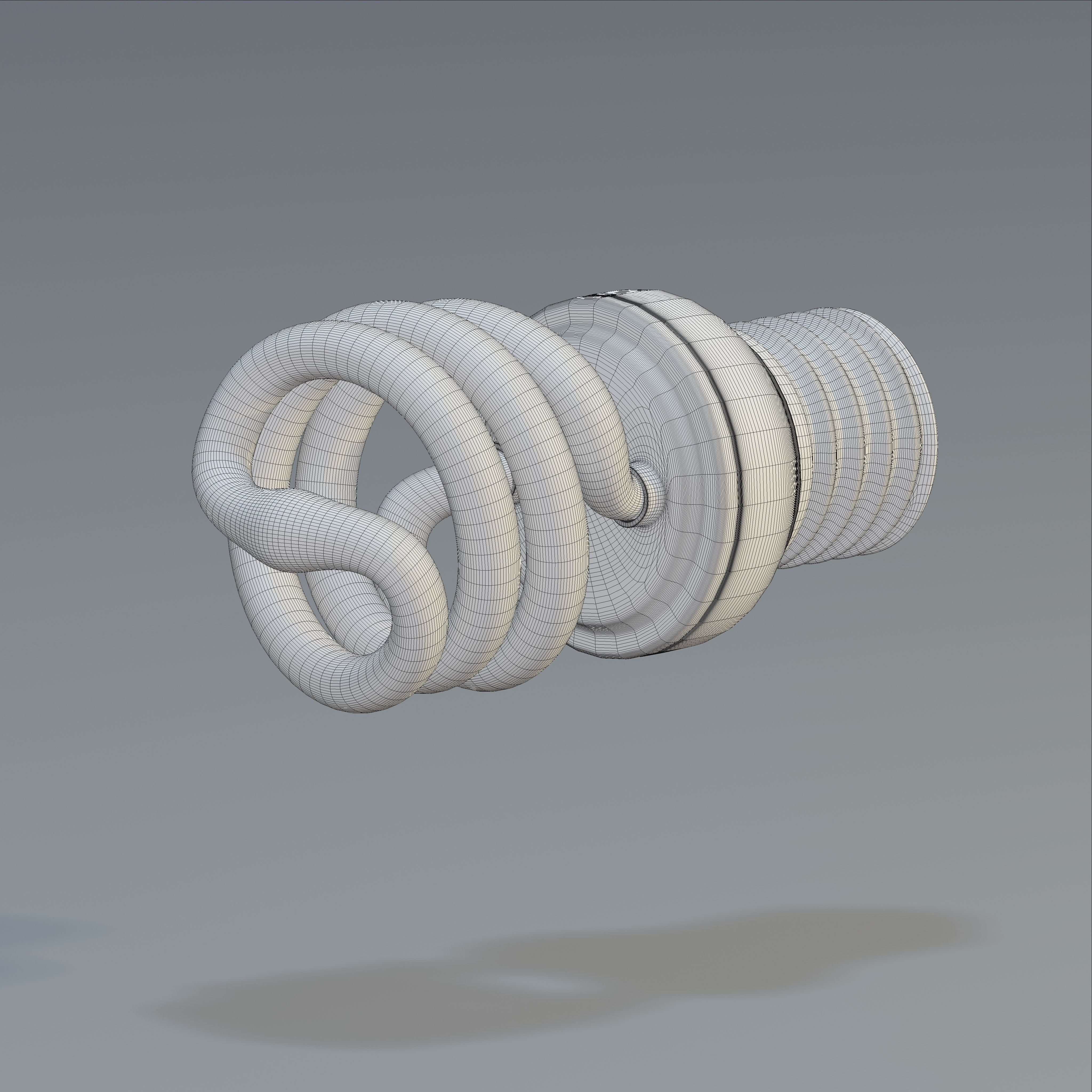 Spiral fluorescent bulb 3D model_4