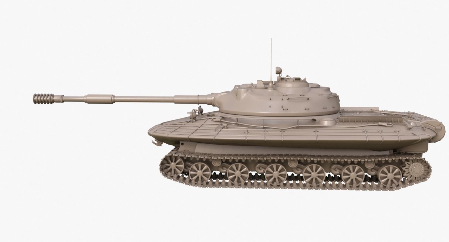 Tank Object 279 Clay Mental Ray  3D model_61