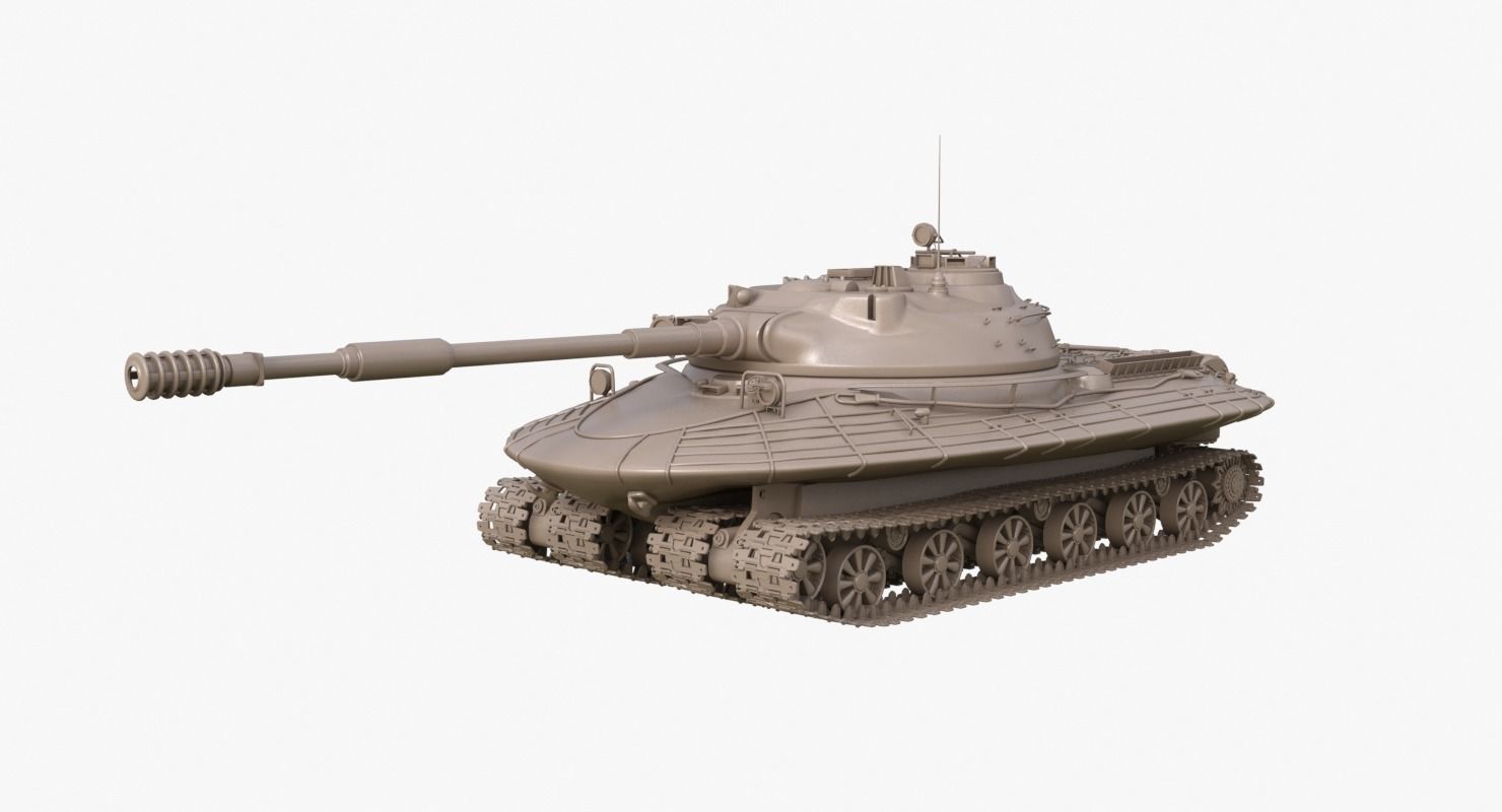 Tank Object 279 Clay Mental Ray  3D model_30