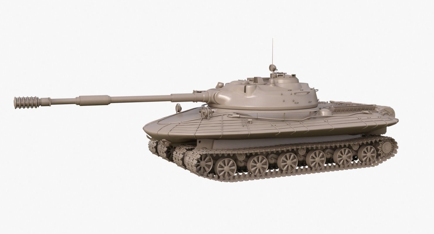 Tank Object 279 Clay Mental Ray  3D model_64
