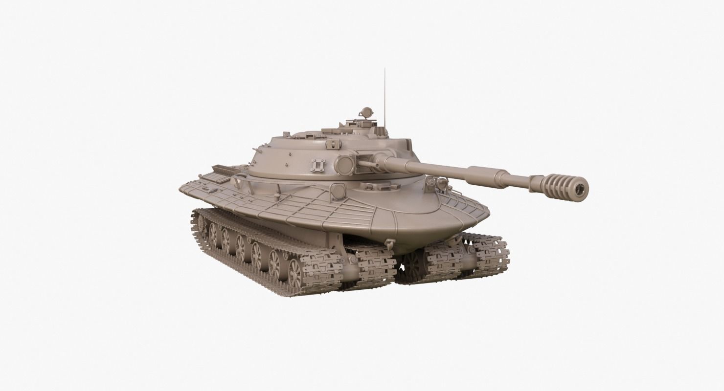 Tank Object 279 Clay Mental Ray  3D model_37
