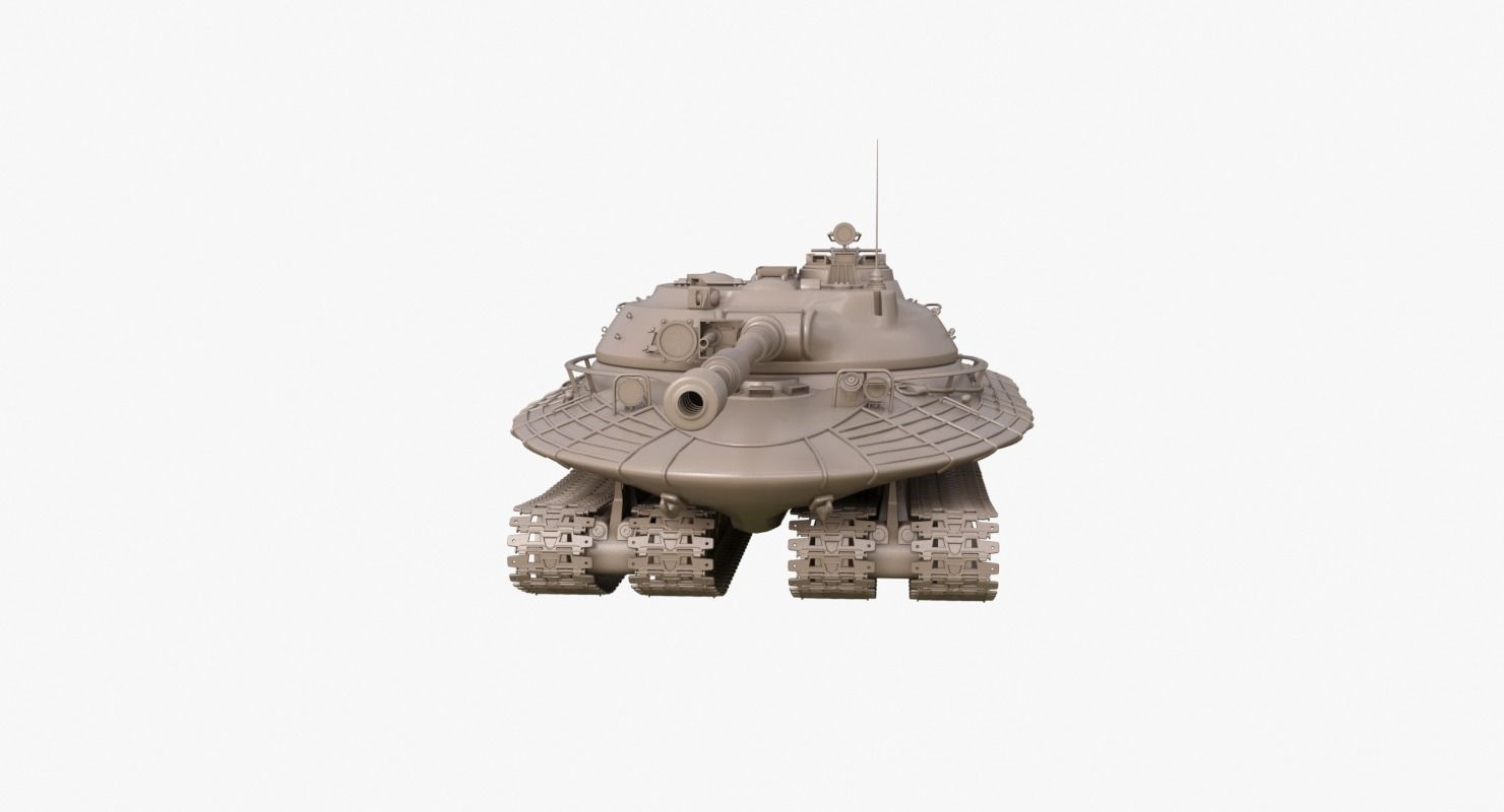Tank Object 279 Clay Mental Ray  3D model_34
