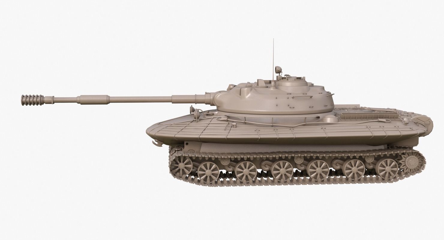 Tank Object 279 Clay Mental Ray  3D model_62