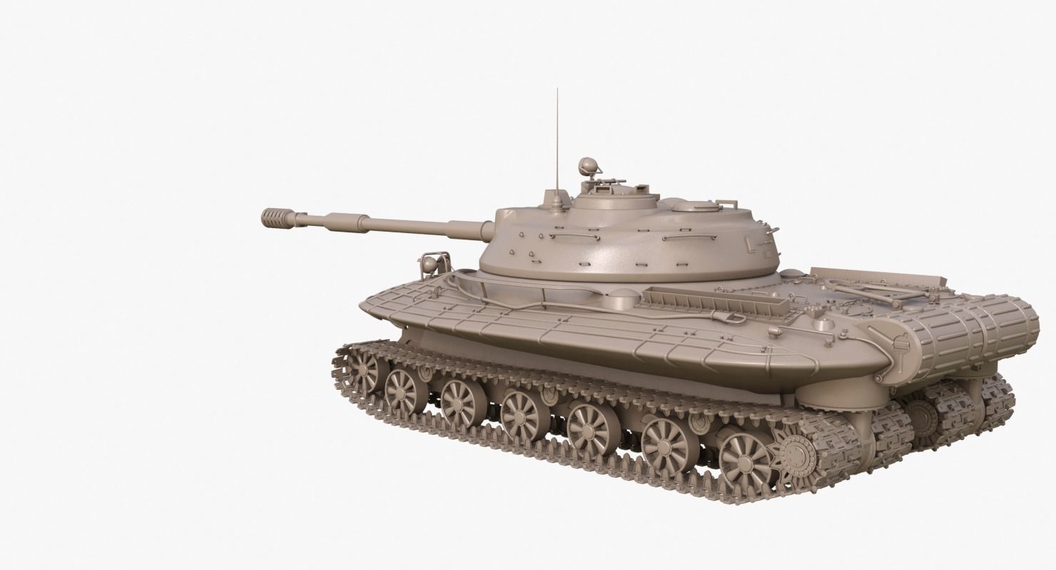 Tank Object 279 Clay Mental Ray  3D model_57