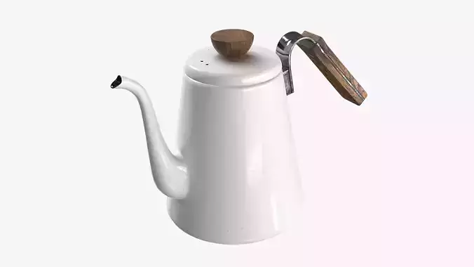 Tea Coffee Drip Kettle - 001 Low-poly 3D model