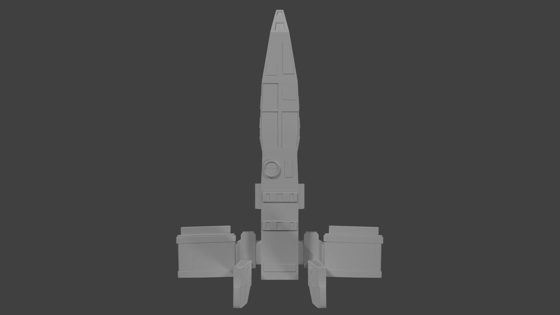 HWK-290 spaceship with two lights Free low-poly 3D model_9