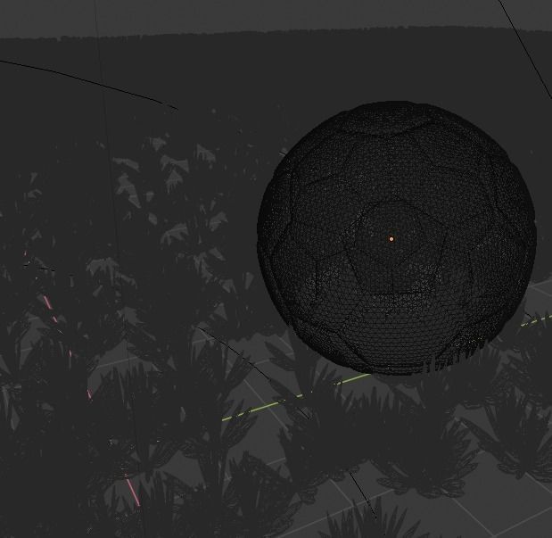 Adidas Ball with grass  Low-poly 3D model_10