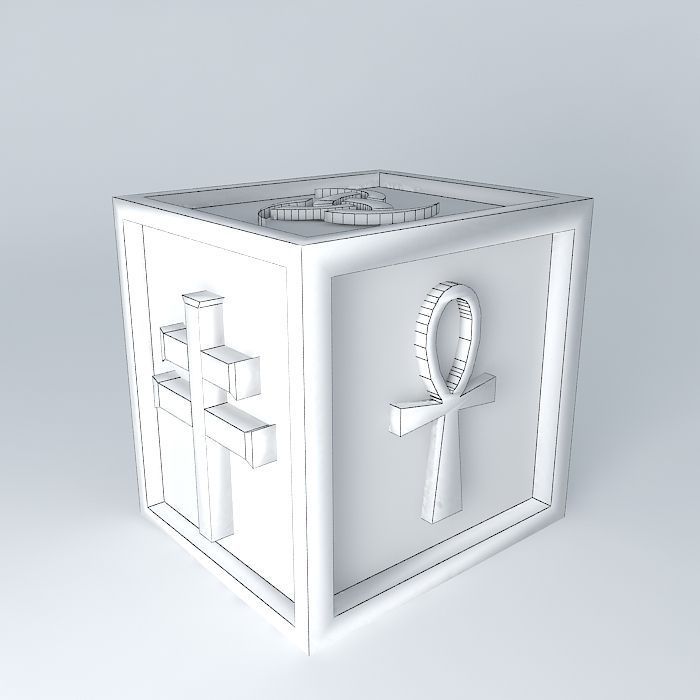 cube symbols Free 3D model_4