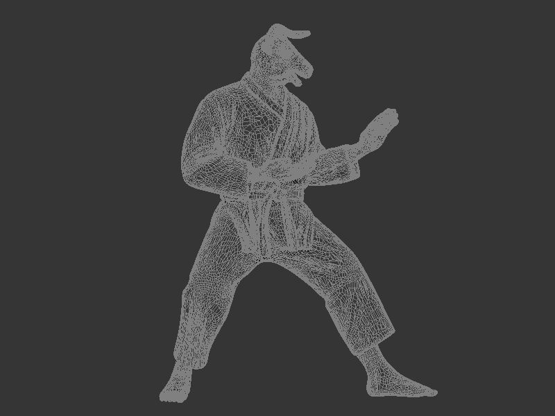 Ox Kokutsu Dachi Stance 3D print model_8
